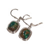Boucles Chrysocolle Rectangulaire Argent 925
