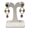 Boucles Tourmaline Multi couleurs Argent 925
