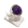 Bague Améthyste Ronde Argent 925 Taille 52