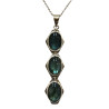 Pendentif Labradorite Ovale avec Chaîne 45cm Argent 925