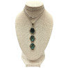 Pendentif Labradorite Ovale avec Chaîne 45cm Argent 925