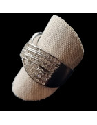 Bague Zirconium Métal rhodié