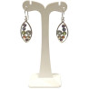 Boucles Améthyste Iolite Topaze Péridot Citrine Agate De Feu Grenat (7 Chakras) Navette Argent 925