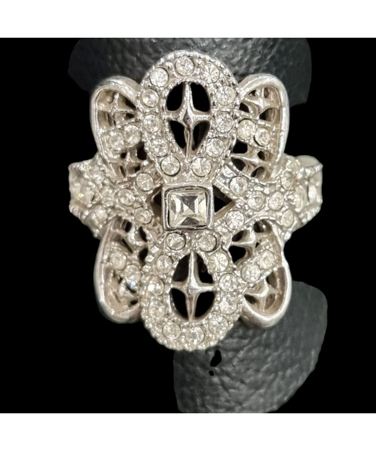 Bague Zirconium Métal rhodié