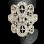 Bague Zirconium Métal rhodié