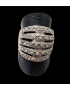 Bague Zirconium Métal rhodié
