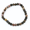 Bracelet Rhodonite Pierres Rondes 4mm Enfant