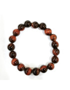 Bracelet Œil de Taureau Pierres Rondes 8mm Enfant