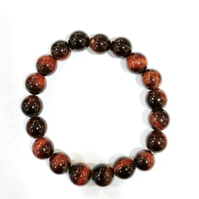 Bracelet Œil de Taureau Pierres Rondes 8mm Enfant