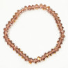 Bracelet Swarovski Fumé Facetté 6mm