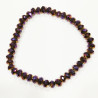 Bracelet Swarovski Violet Facetté 6mm