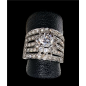 Bague Zirconium Métal rhodié Taille 56