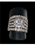 Bague Zirconium Métal rhodié Taille 56