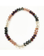 Bracelet Swarovski Multicolore Facetté 6mm