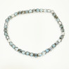 Bracelet Perles de Verre Grises Facettées 3mm