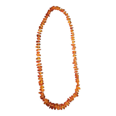 Collier Ambre Baltique Sautoir à Enfiler 75 cm