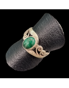 Bague Malachite Argent 925 Taille 54