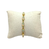 Bracelet Opale Ovale et Emeraude Ronde 18cm + 2cm Argent 925 Plaqué Or