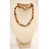 Collier Ambre Baltique Multicolore avec Fermoir 36 cm