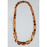Collier Bakélite Imitation Ambre 60 cm