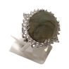 Bague Labradorite Ovale Facettée Topaze Blanche Facettée Argent 925 Taille 56