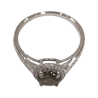 Bague Labradorite et Topaze Blanche Rondes Facettées Argent 925 Taille 58+