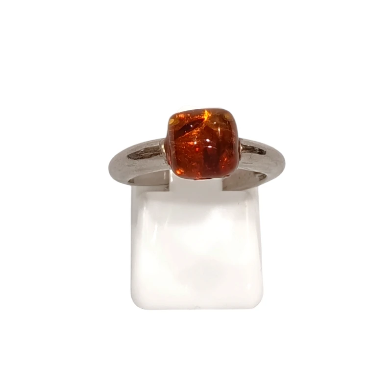 Bague Ambre baltique Argent 925 Taille 53+