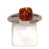 Bague Ambre baltique Argent 925 Taille 53+