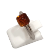 Bague Ambre baltique Argent 925 Taille 53+