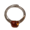 Bague Ambre baltique Argent 925 Taille 53+