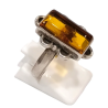 Bague Ambre Baltique Argent 925 Taille 58