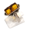 Bague Ambre Baltique Argent 925 Taille 58