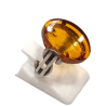 Bague Ambre Signe $ Argent 925 Taille 52