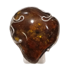 Bague Ambre baltique Argent 925 Taille Réglable