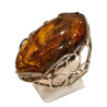 Bague Ambre baltique Argent 925 Taille 57+
