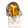Bague Ambre baltique Argent 925 Taille 58