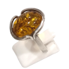 Bague Ambre baltique Argent 925 Taille 58