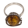 Bague Ambre baltique Argent 925 Taille 58