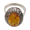 Bague Ambre baltique Argent 925 Taille 63