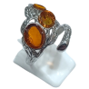 Bague Ambre baltique Argent 925 Taille 59+