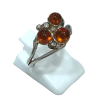 Bague Ambre baltique Argent 925 Taille 53
