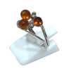 Bague Ambre baltique Argent 925 Taille 53