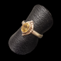 Bague Citrine naturelle Argent 925 Taille 52