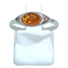 Bague Ambre baltique Argent 925 Taille 55