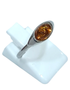 Bague Ambre baltique Argent 925 Taille 55