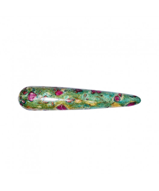 Bâton de massage Rubis sur Fuchsite