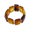 Bague Ambre Jaune Cognac Taille 65