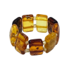 Bague Ambre Jaune Cognac Taille 68