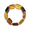 Bague Ambre Jaune Cognac Taille 68