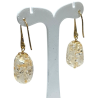 Boucles Ambre Copal Plaquées Or